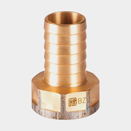 Slangnippel Guidi Hose Connecter Female, brons, 1/2" G (BSP) (invändig) till 13 mm (1/2") slang