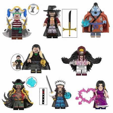 8 stk. Samlerobjekter Anime One Piece Mini Actionfigurer Byggeklodser Legetøj til Børn