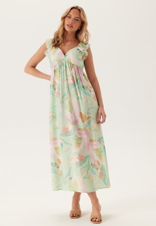 VERO MODA Vmjosie Sl Ankle Frill Dress Klær