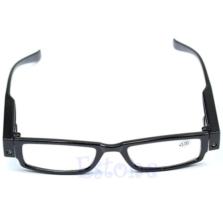 Light UP Multi Strength Brille LED-læsebriller Brille Dioptri Forstørrelsesglas