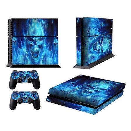 Stilfuld vinylklistermærkebeskyttelse til Playstation 4-konsol, personlig klistermærke med stærk klæbende bagside og mat finish, fuld kropsfarve (FMY)