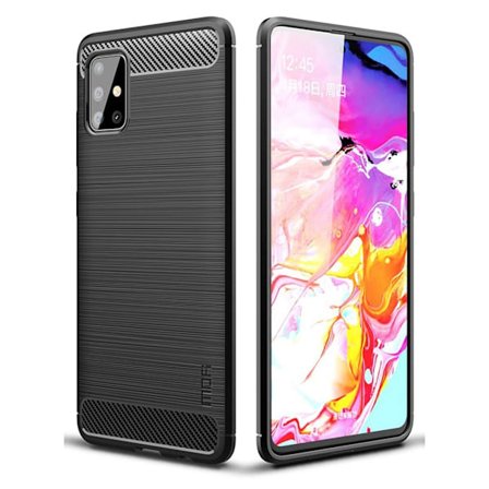 Carbon Shield Samsung Galaxy A51 kuoret - Musta