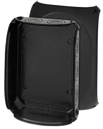 Hensel KF 5000 B Koblingsboks svart, IP66, glassfiber, uten klemme 255 x 355 x 122 mm, Installasjonsmaterial