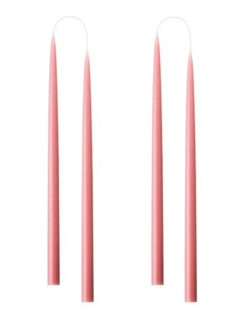 Kunstindustrien Hand Dipped Candles, 4 Pack - Pink - ONE SIZE