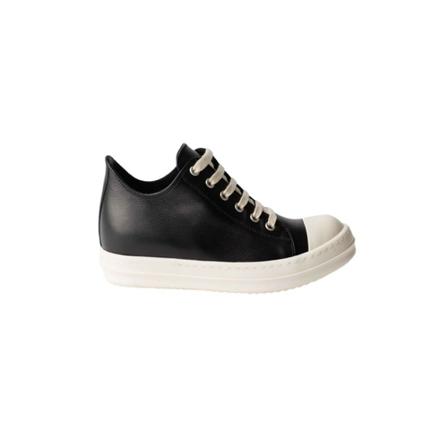 Rick Owens, leather sneakers Zwart, Dames, Maat:35 EU,leer