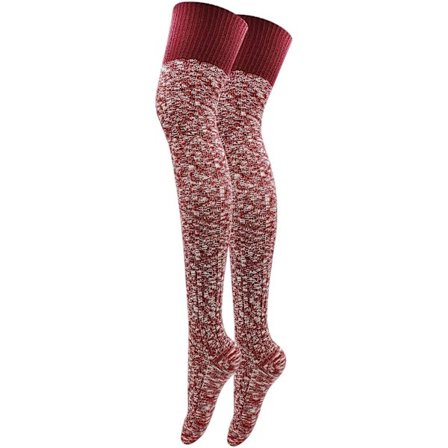 Höga bomullsstrumpor för damer för vinterstövlar