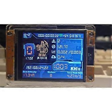 NMMiner NerdMiner V2 Hashrate 1000KH/S ESP32 2.8 Tommer Smart Display Crypto Solo Lotteri Bitcoin ESP32-2432S028R DROOM