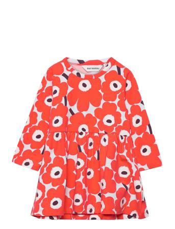 Kukkakoru Mini Unikot Dresses & Skirts Dresses Casual Dresses Long-sleeved Casual Dresses Oransje Marimekko