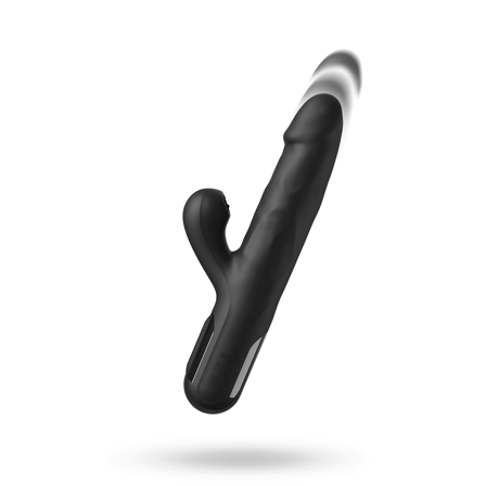 Sonix Silicone Thruster Black - Vuxen.se - Vibrator