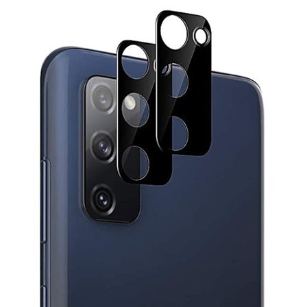 [2-pak] Samsung S20 FE Hærdet Glas Linsebeskyttelse - Sort