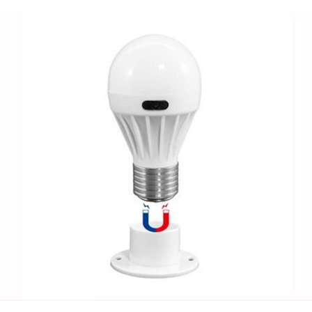 4-pak bærbar trådløs COB LED-lyspære, batteridrevet LED-nattlys