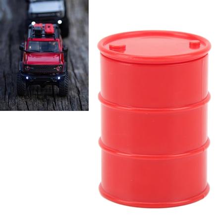 RC-bilbränsletank dekorativ säker miljövänlig simulerad minibränsletank för SCX24 röd