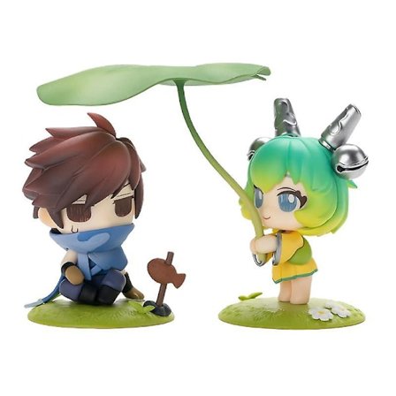 King Of Glory Cai Wenji Lan Rain Break Series Boxed Ägg Handgjorda animering Perifer äkta prydnad docka Anime figurleksaker