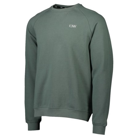 ICANIWILL Men's Essential Crewneck Men long-sleeved sweaters Green L