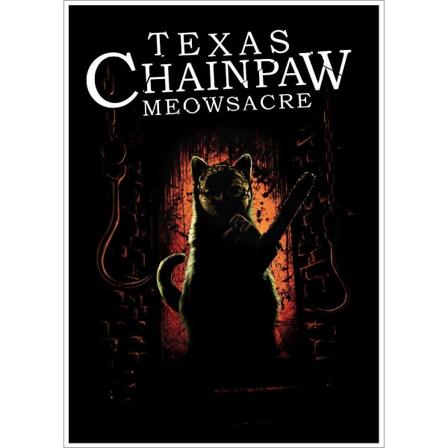 Grindstore Texas Chainpaw Meowsacre Miniaffisch One Size Svart