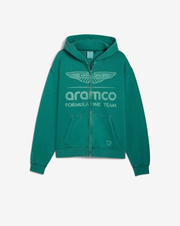 ASTON MARTIN F1 FULL ZIP HOODIE - GREEN LUX S