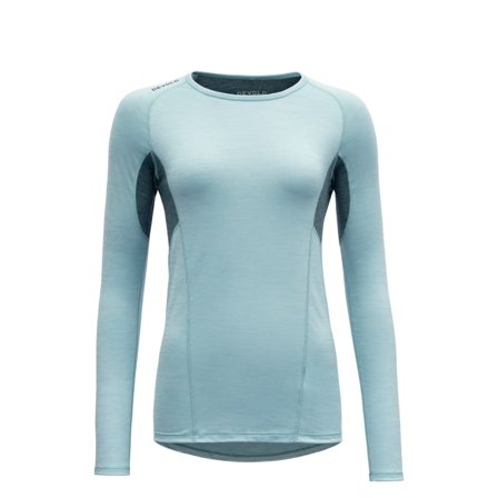 Devold Running Woman Shirt Women long-sleeved training tops Blue L