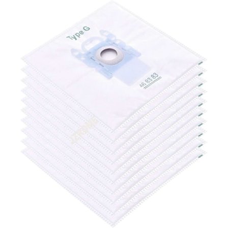 10 st Påsfilter för dammsugarpåsar till Bosch Typ G/MegaFilt Super Tex BBZ41FG etc