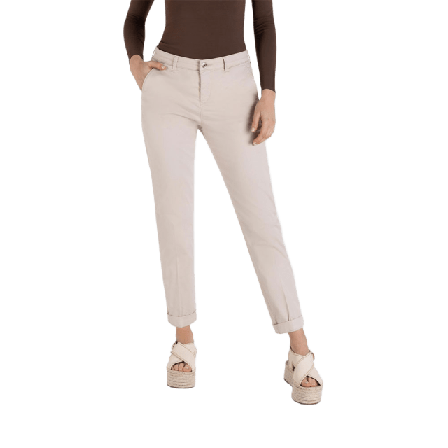 MAC Clothing Chino Turn Up Byxor Dam Beige 34/OL