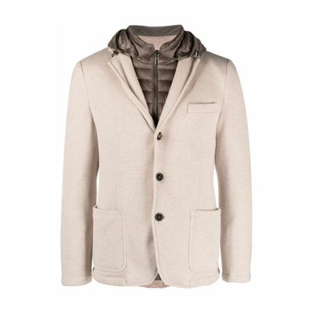 Moorer, Blazers Beige, Heren, Maat:S