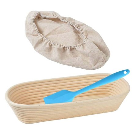 Oval Gæringskurv, Naturlig Vine Dej Gæringskurv