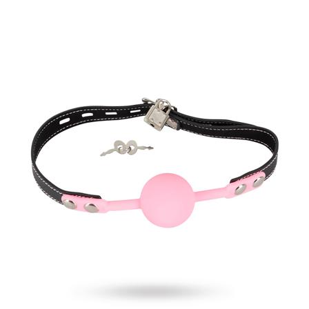 Leksak för bondage- & Fetish - Pink Silicone Gag - Lek stygga bondagelekar med din älskare iklädd harness från vuxen.se