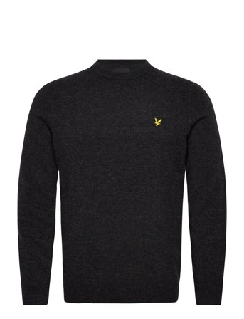 Lyle & Scott Lambswool Blend Crew Neck Jumper - Grey - L