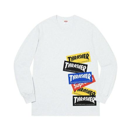 Supreme Long Sleeve Tops Hvid, Herre