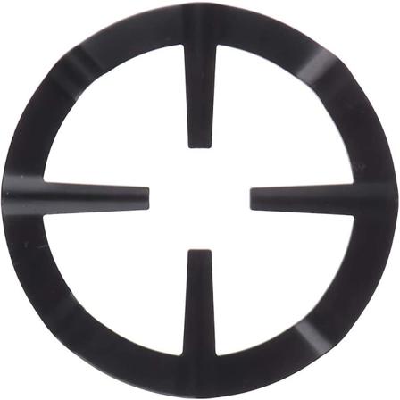 Skridsikker Sort Jern Gas Komfur Kogeplade Køkken Wok Støtter Ring Kaffe Moka Pot Stativ Reducer Ring Holder (3 stk, Sort)