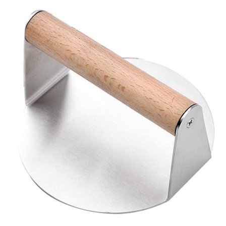 Rustfrit stål presse smash presse med håndtag til flad top grill madlavning grill tilbehør,b