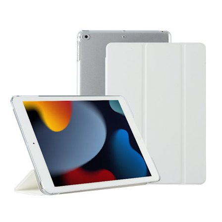 Etui til iPad Air 3. generation 10,5" 2019 / iPad Pro 10,5" 2017, ultratyndt letvægts cover med gennemsigtig bagside til iPad 10,5 tommer - Hvid