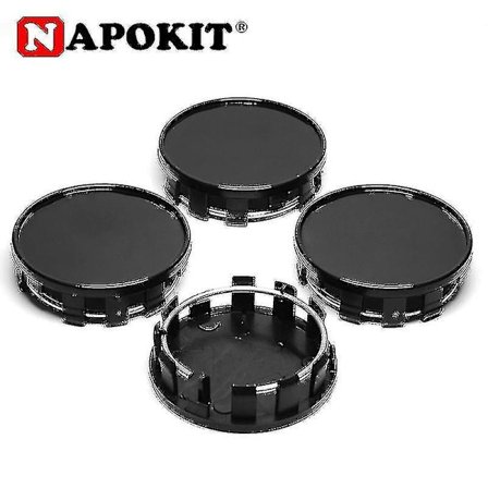4 stk. 54 mm (52 mm-50 mm) Bilfelg Navkapsel Auto Bilhjul Senterkapsler Navkapsel Støvdeksel Deksel Svart Krom Sølv