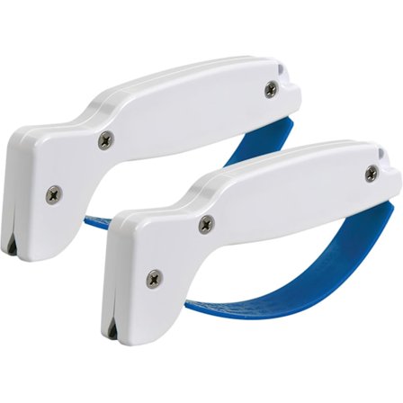 Hånddrevet knivsliper med karbid, kjøkkenkniv og kokkeknivsliper, profesjonelt slipeverktøy av kokkekvalitet, gjenoppretter og sliper