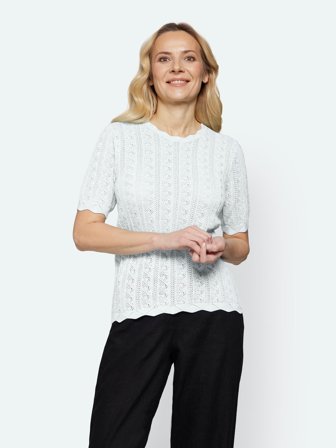 SIGNATURE - Kortærmet Stik - Hvid