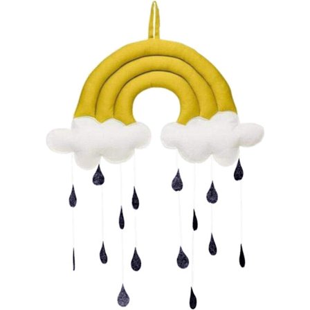 Sød stoflegetøjsvedhæng - Babysengsdekorationstilbehør - Sky -