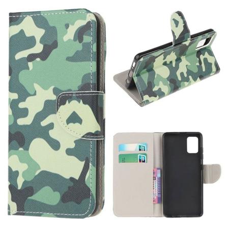 Wonderland Motorola Moto G100 Flip etui - Forest Camouflage Multicolor