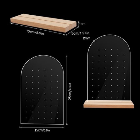 2 stk smykkestativ øredobber Organiseringsholder STIL 1 STIL 1