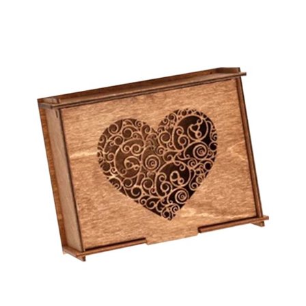 Anledningar till varför jag älskar dig Träpussel Presentförpackning Ringar Halsband Förpackning Förvaringslåda för födelsedagsjubileum