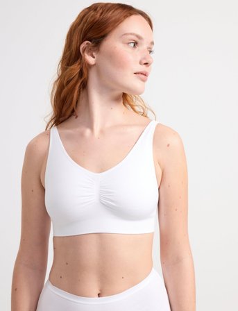 Lindex Bra Joy Seamless Top - White - XL
