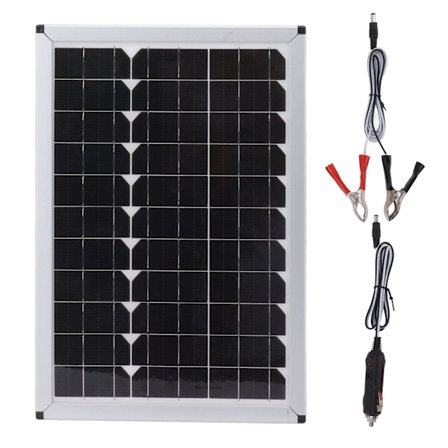 Solcellepanel 100W 18V Monokrystallinsk Silisium 40cm Lang 27cm Bred Bærbar Solcellepanellader for Bil Laptop Lampe