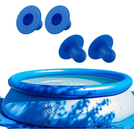 Pool Filter Plug Replacement - Set of 4 för ovanmarkspooler - Vintertäckning, utlopps- och avtappningsplugg, skimmer, filter