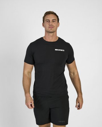 MM Sports Small Logo t-shirt - Black - S, Treningsklær & Sko, Treningsklær Herre, T-skjorte