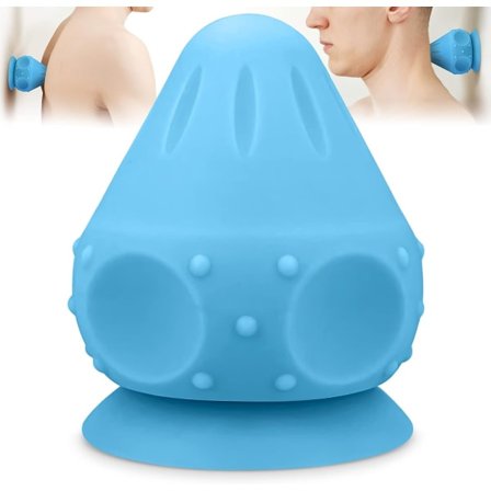 Monterbar massasjeball Myofascial frigjøring verktøy, rygg nakke plantar fasciitt ømme muskler triggerpunkt og dyp vevnadsmassasje (blå)