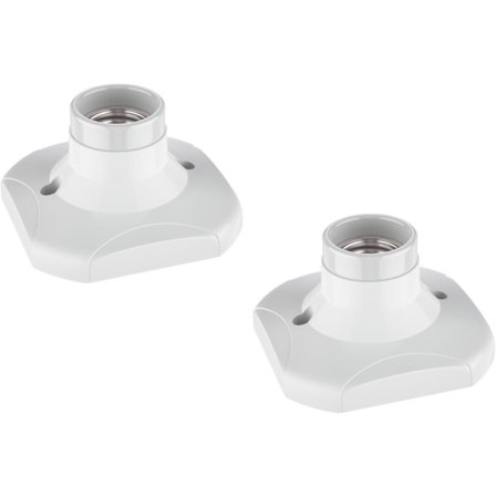 [PLEE] 2-osainen kattovalaisin/lampunpidike, posliini, valkoinen, 1x E27 max. 60W