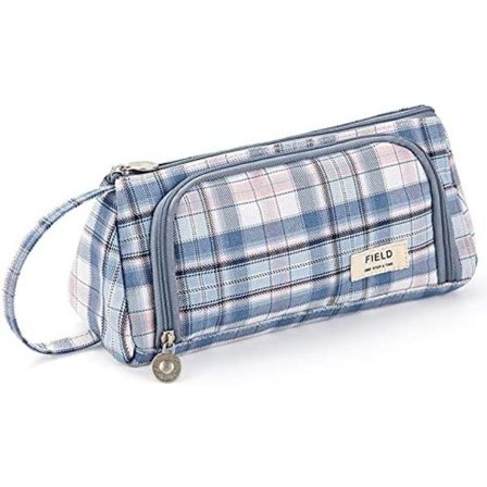 Etui med 3 rum - Stor kapacitet - Etui til blyanter og kontorartikler