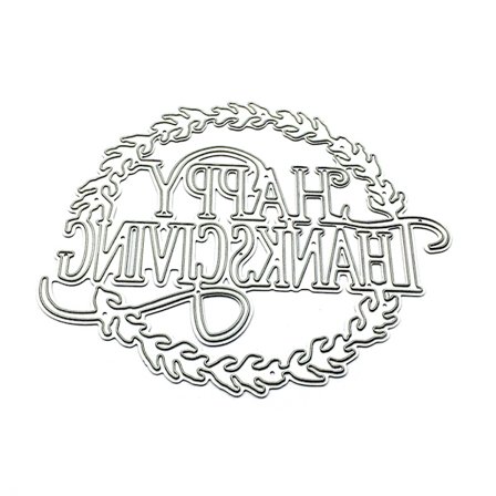 God Thanksgiving Metall Stål Kutte Dies Stensiler Preging DIY Scrapbooking