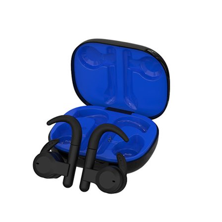 Horn-On-Ear 5.3 Sports Bluetooth-headset, brusreducerande, talbar, Hall-Switch, lämplig för sport/spel 20240181(Blå)