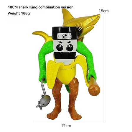 Uusi italialainen Brainrot Monster Fusion Edition Tung Tung Tung Sahur Tralalero Tralala Anime-toimintahahmo Sarjakuvakoristeen lahja