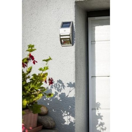 Inox solspot med tilstedeværelsessensor - GALIX - Væglampe type - 25 Lumen - 8 timers belysning