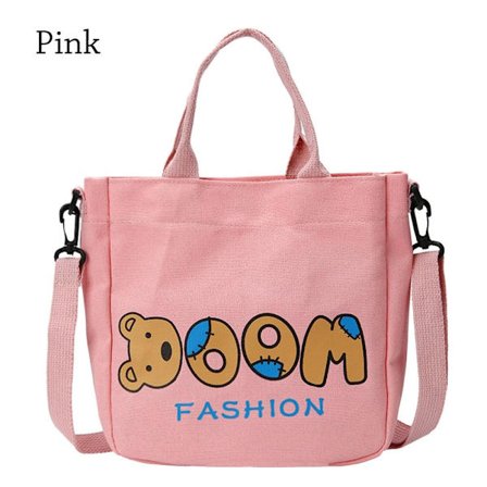 Skuldertaske Canvas Taske PINK